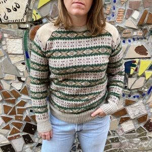 Vintage Sweater w/ Shoulder and Elbow Pads
